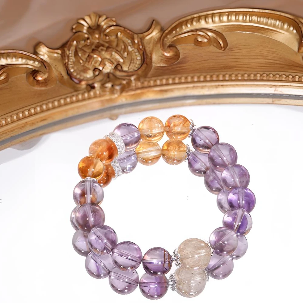 【逍遥遊】紫水晶+黄塔晶+金发晶原创设计款多样性发一