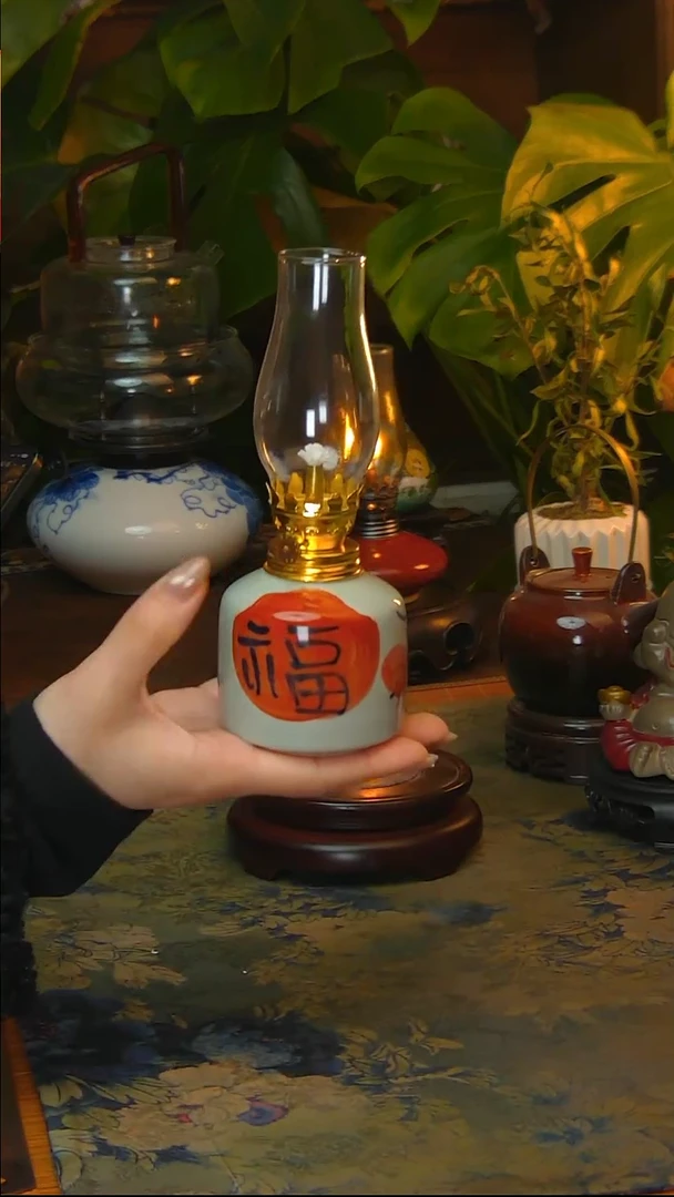 【闪购商品】景德镇陶瓷手工灯摆件
