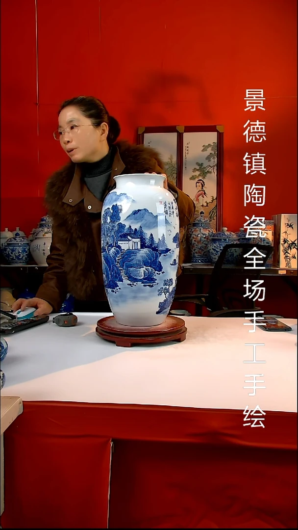 摆件陶瓷景德镇陶瓷 全场手工手绘