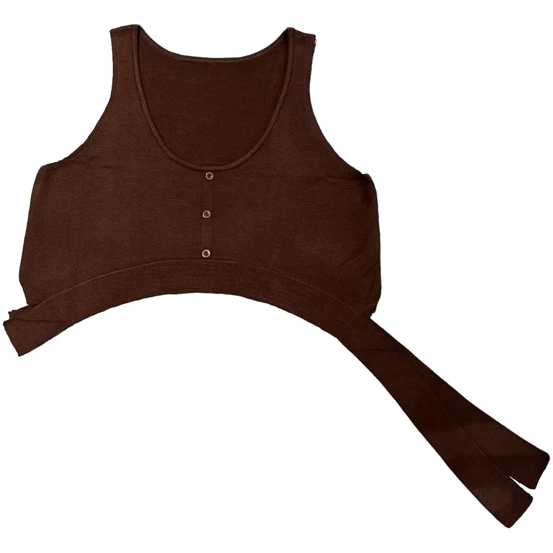 休闲百搭净色不等式毛织马甲