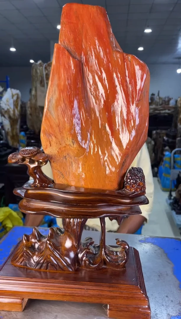 未镶嵌摆件硅化玉36