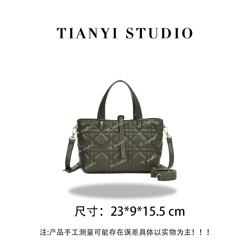 【TY】QYX-8252-松绿 轻奢高级韩版单肩潮流时尚简约女包