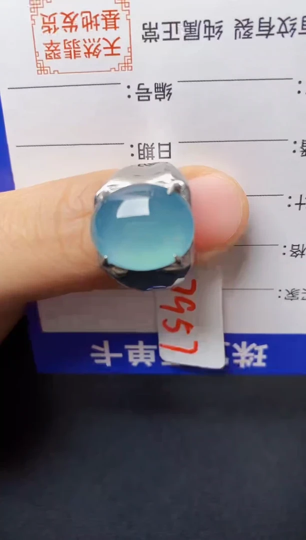 银S925镶嵌戒指翡翠333333333