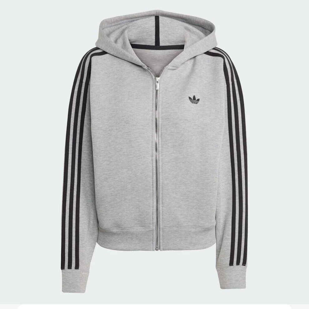 【滔搏联动】adidas阿迪三叶草25秋金珍妮明星款高阶灰色外套JY2620