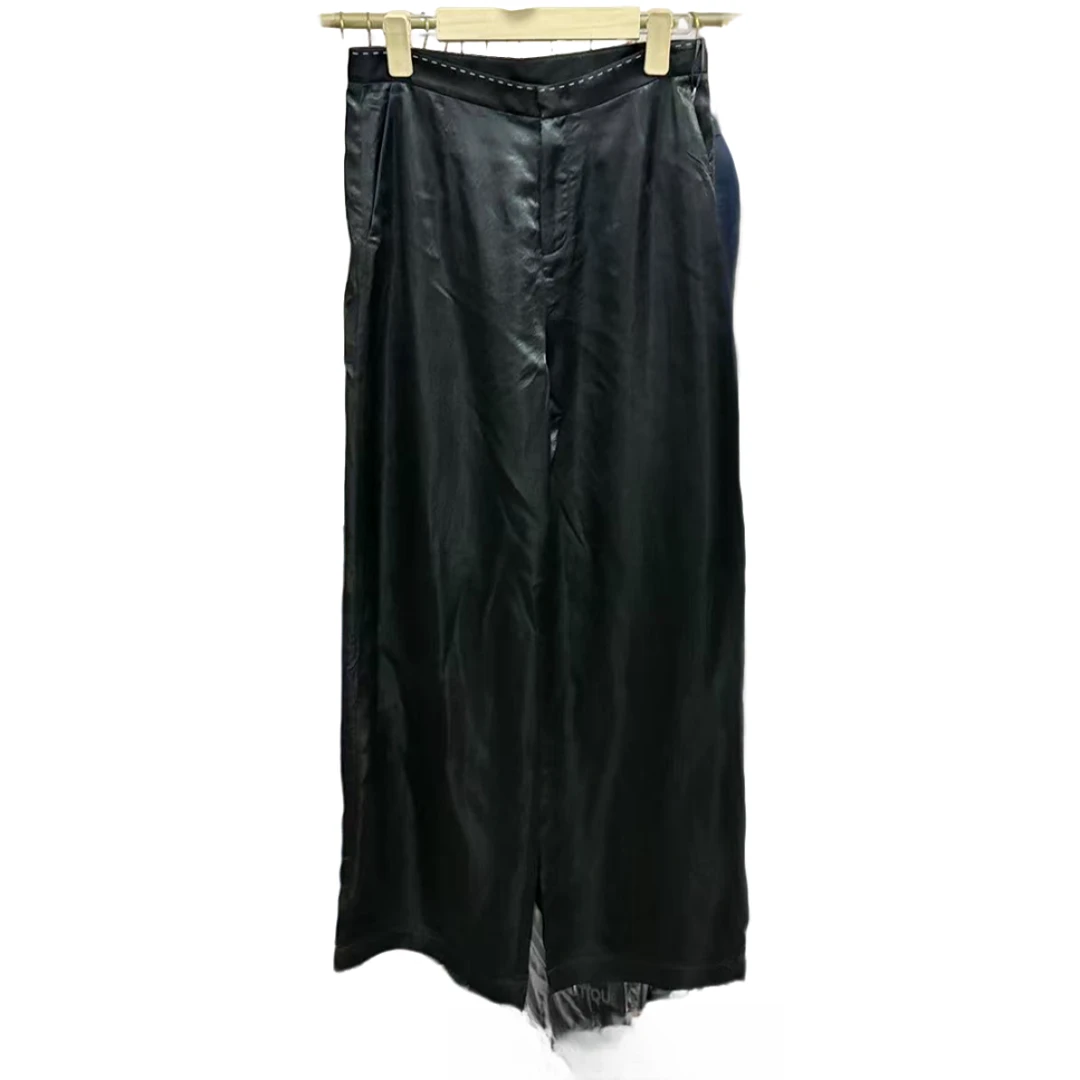 【5725】女款拖地裤直筒时尚休闲简约宽松设计师