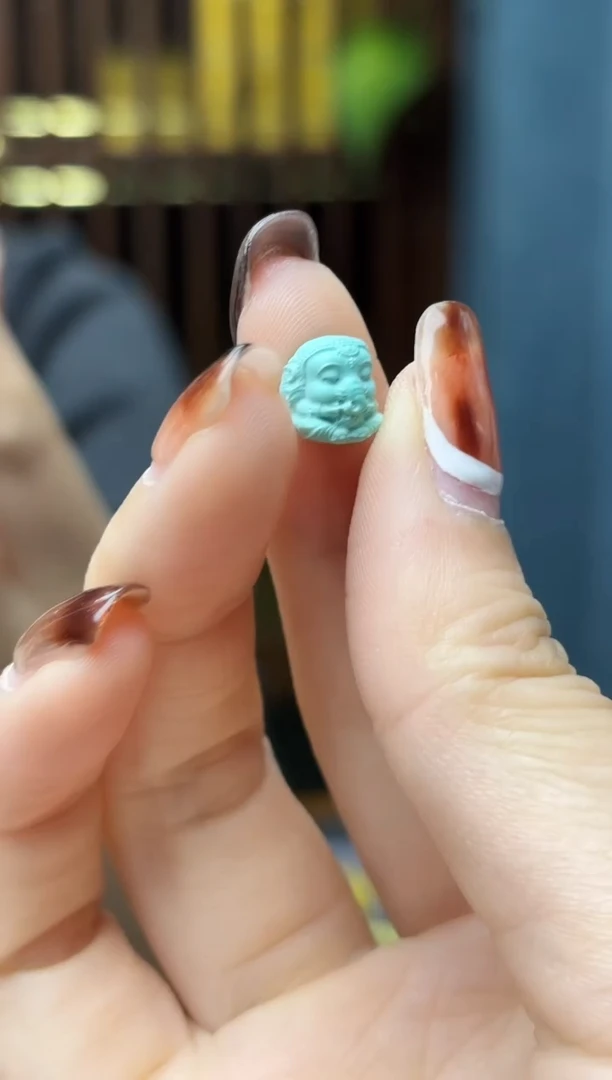 未镶嵌绿松石挂件松石象神配饰SH