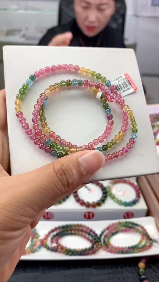 未镶嵌手串碧玺多样性发一条