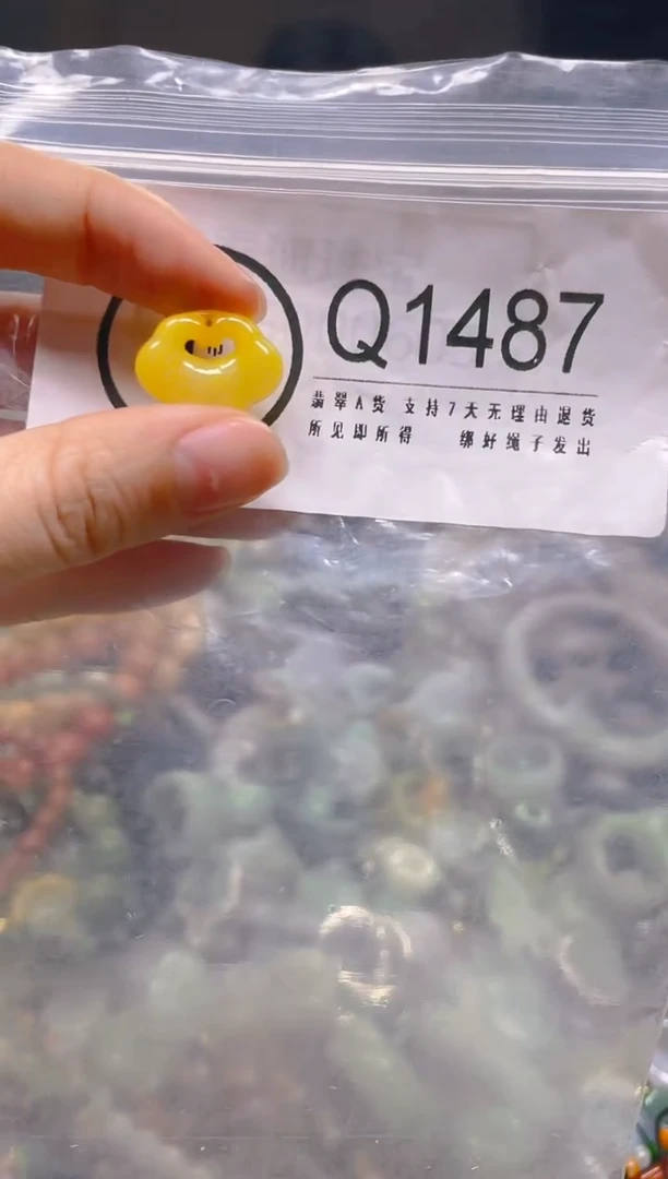 翡翠未镶嵌颈饰/Q/翡翠A货一图一物