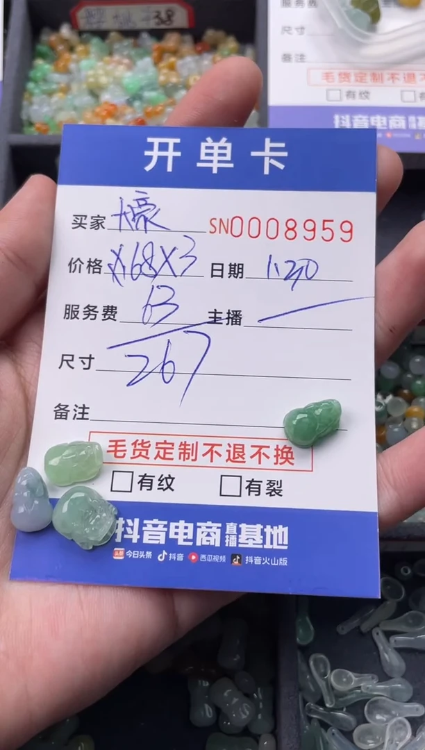 【闪购商品】翡翠颈饰未镶嵌00008959