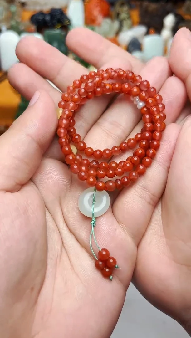 【闪购商品】南红玛瑙手串未镶嵌多圈手串01