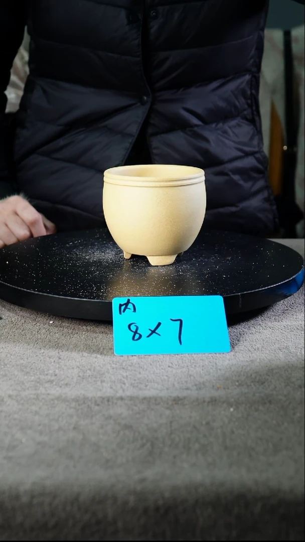 宜兴紫砂花盆小盆