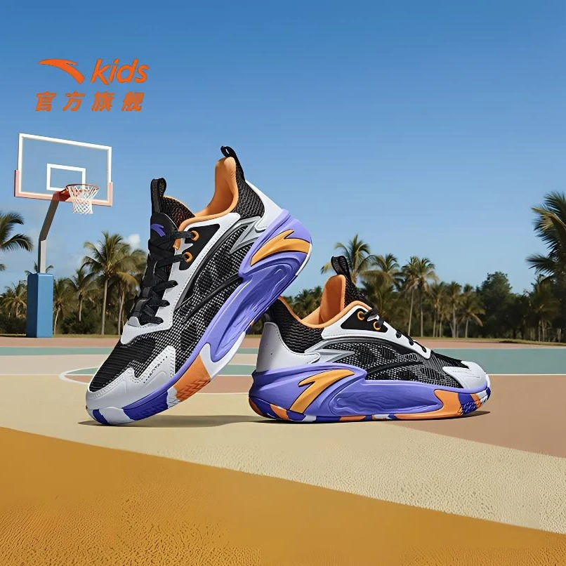 【磨砺】安踏儿童2025秋季新款篮球鞋青少年跑鞋大童运动鞋童鞋韩系