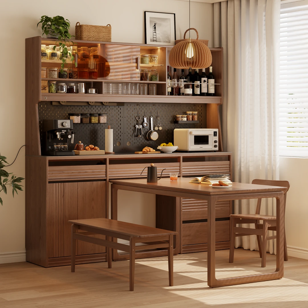 木屋记家用新中式收纳柜餐边柜折叠艺术防霉各国风情置物架简约