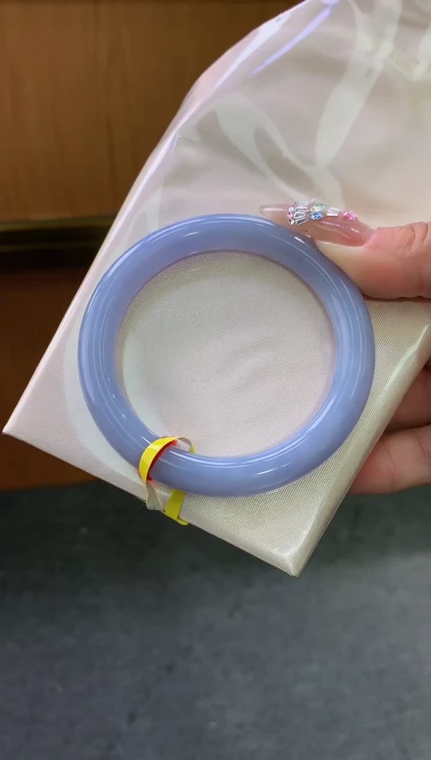 未镶嵌手镯翡翠-F137-圆条52.8