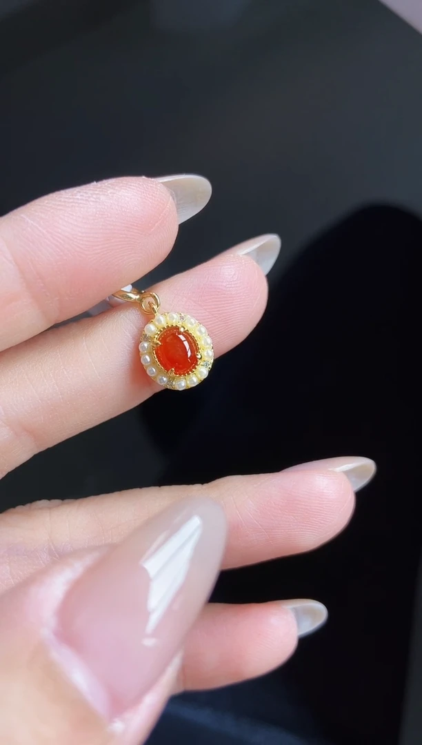 颈饰银S925镶嵌翡翠12