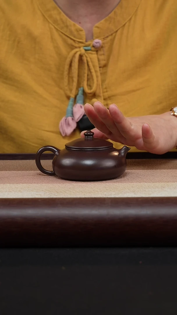 【闪购商品】紫砂茶壶老紫泥寒江MH-1787