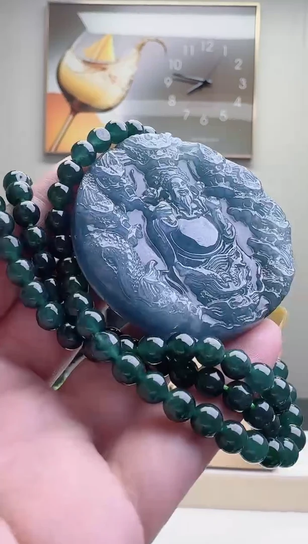 颈饰未镶嵌翡翠天然A货翡翠 多样性随机发其一