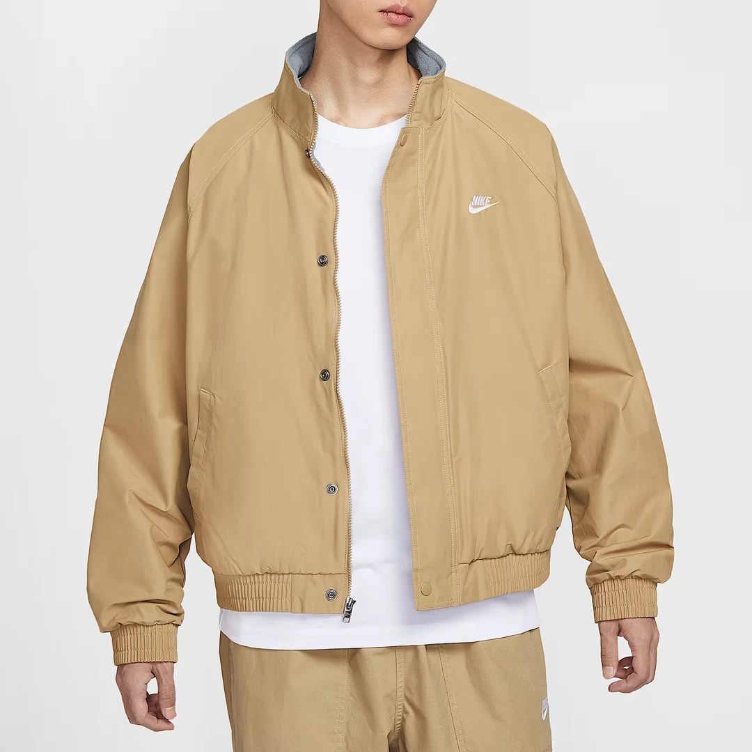 耐克/NIKE男子摇粒绒里料宽松时尚休闲立领夹克外套 FZ0657297