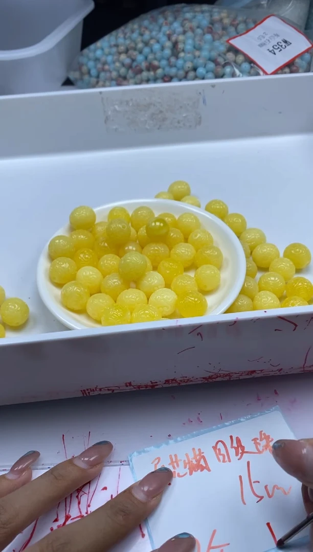 未镶嵌颈饰蜜蜡w523蜜蜡回纹珠二代15mm*3颗