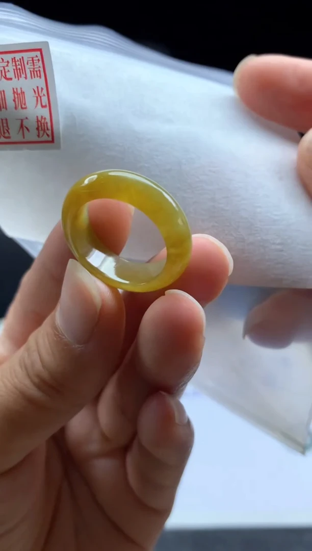 未镶嵌定制翡翠毛货需精细抛光戒圈15#