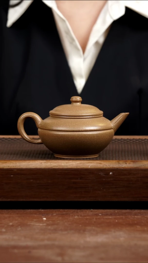 茶壶紫砂老段腰线水平250CC