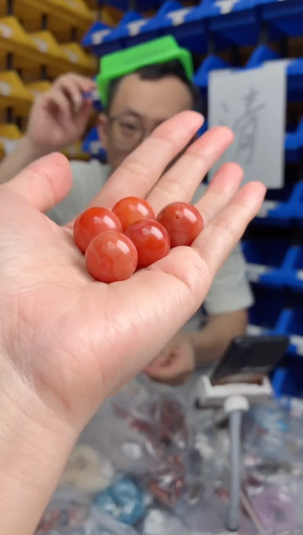 未镶嵌单珠南红玛瑙961  17mm