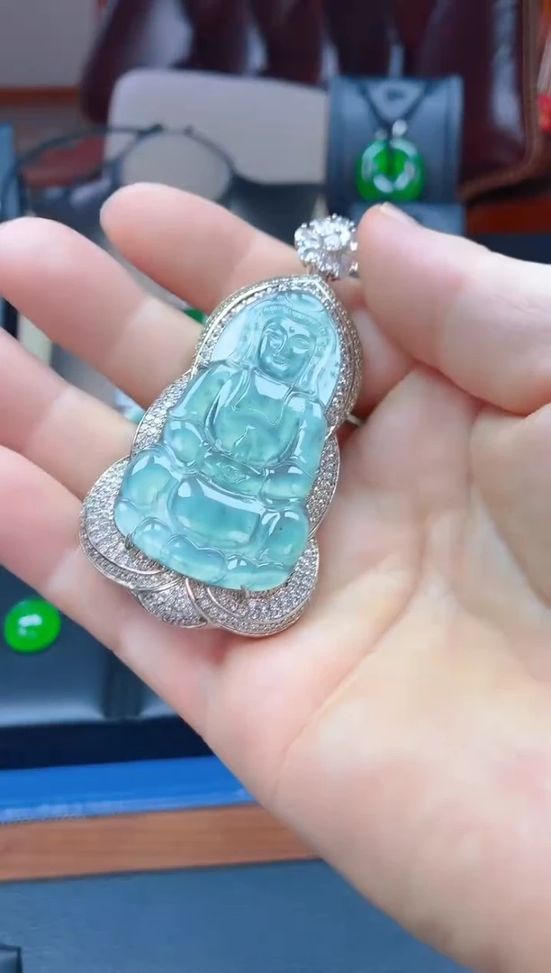 未镶嵌挂件翡翠P025天然A货翡翠