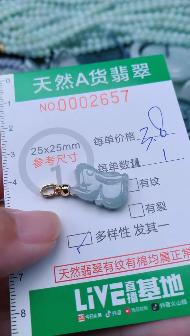 翡翠未镶嵌颈饰.0002657多样性发其中之一