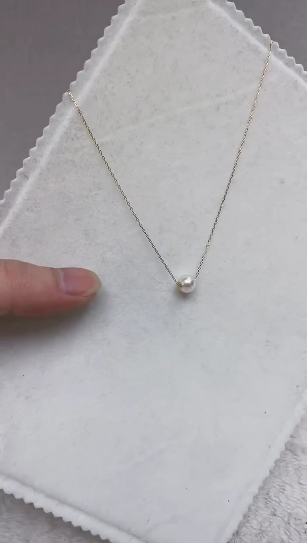 吊坠(赠链)18K金镶嵌海水珍珠