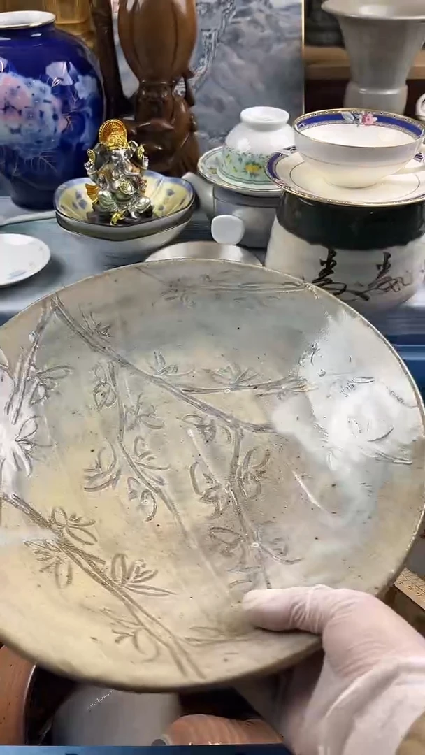 瓷片英歌瓷器满28包邮