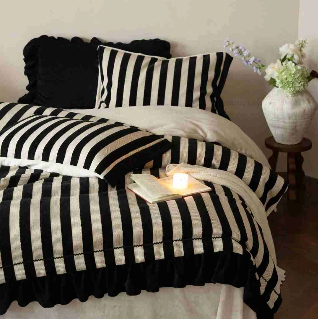 高克重雪呢绒四件套防静电全消光牛奶绒双面加厚冬季保暖主卧床品