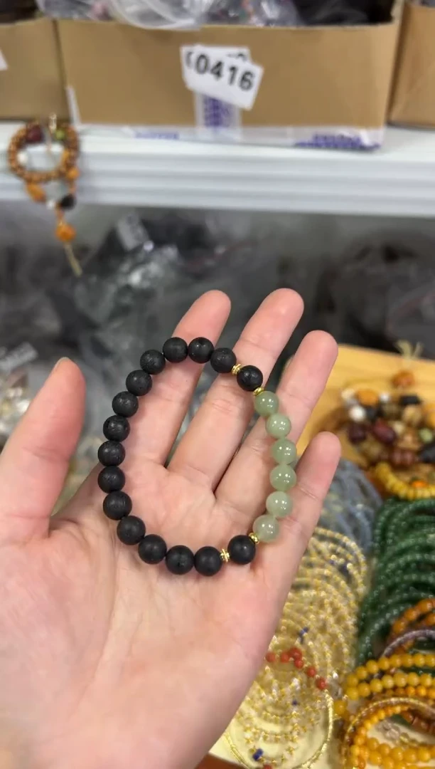 【闪购商品】降真香手串未镶嵌降真香和田玉设计款手串[3165]