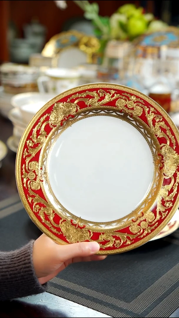 瓷片9英寸平盘1个