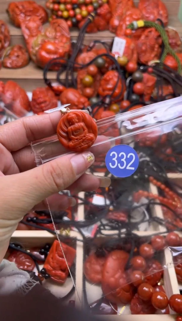 【闪购商品】南红玛瑙珠宝奇石银S925镶嵌332