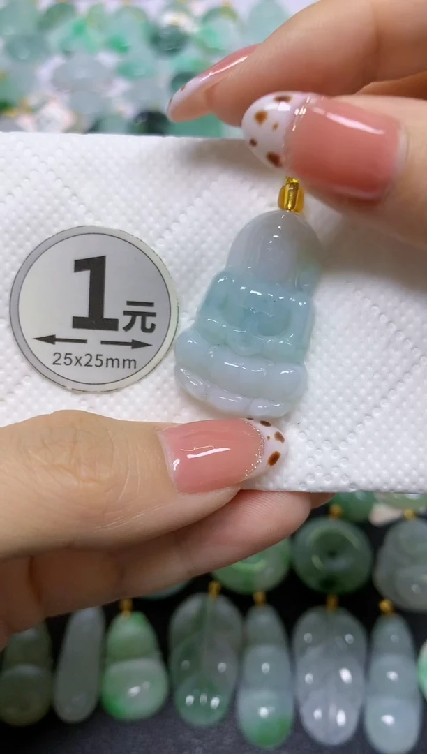 颈饰未镶嵌翡翠天然翡翠A货