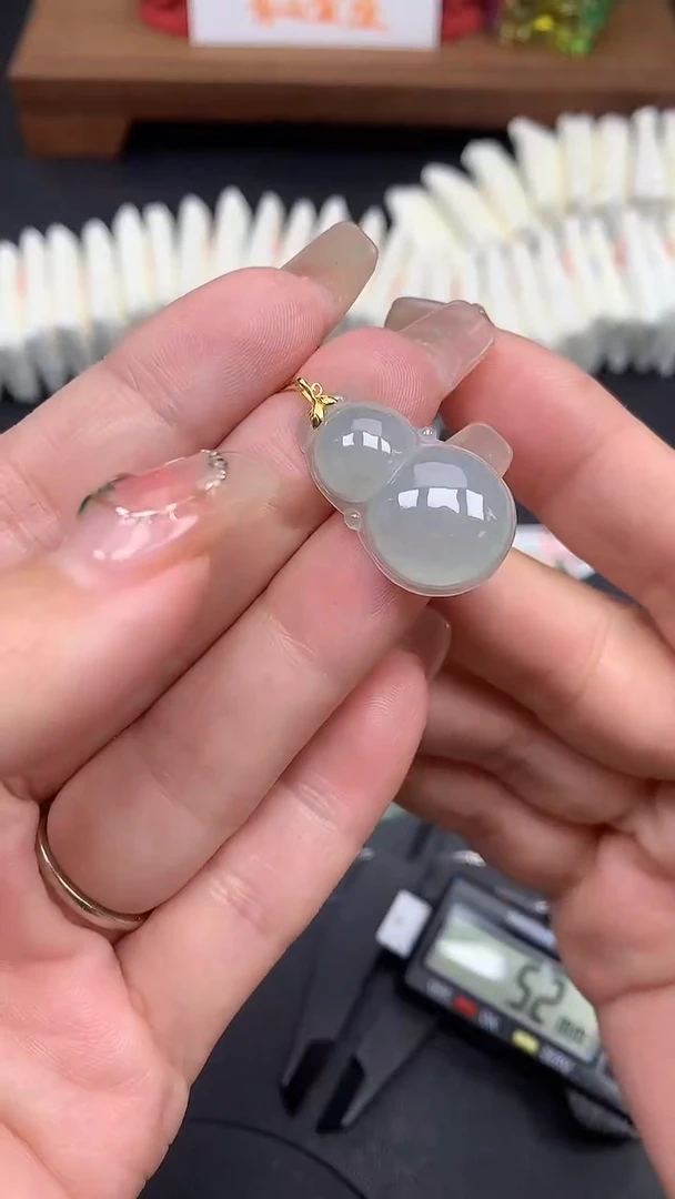 【闪购商品】翡翠吊坠(不含链)18K金镶嵌MS160337