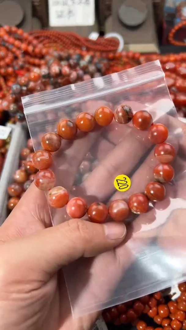 南红玛瑙手串未镶嵌12