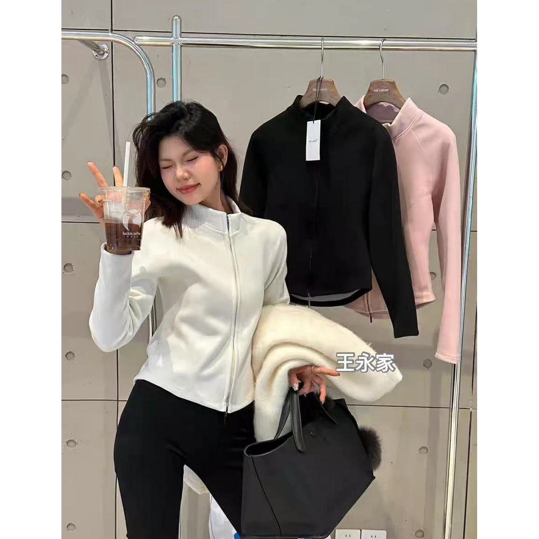王永家~秋季新款石墨烯立领开衫外套显瘦小蛮腰上衣6568