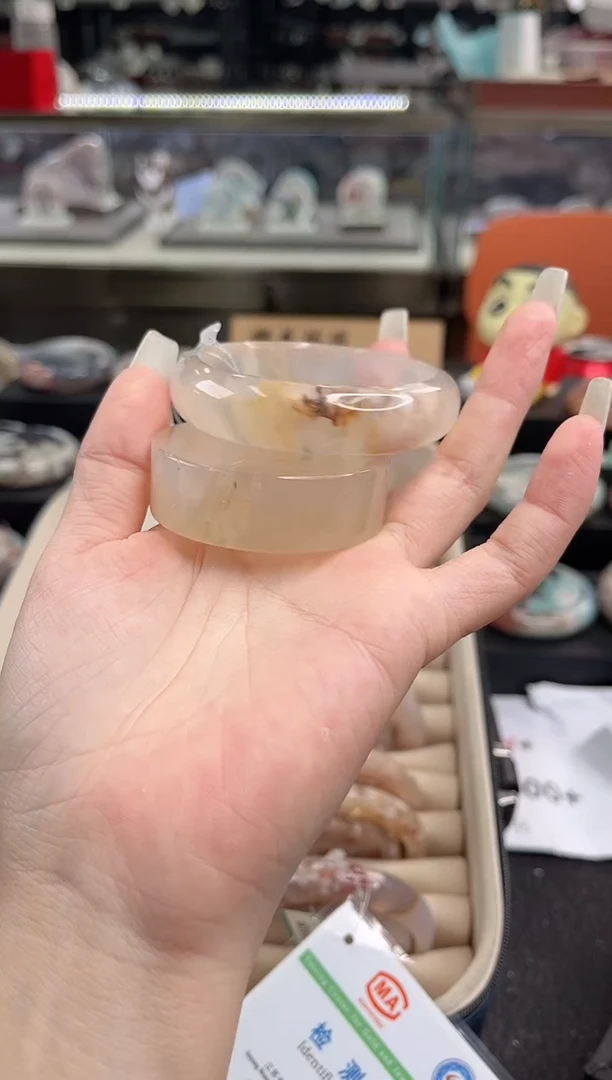 未镶嵌手镯石英质玉56圈口 （赠品镯心）3002