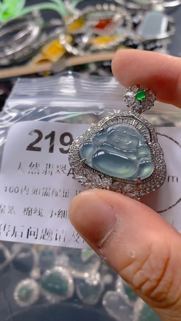 翡翠未镶嵌吊坠(不含链)219