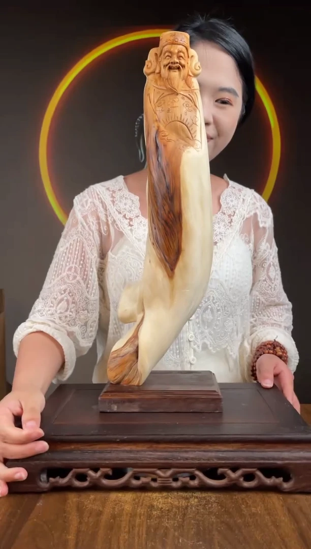 柏木（崖柏）手工摆件,先抢先得!编号:42