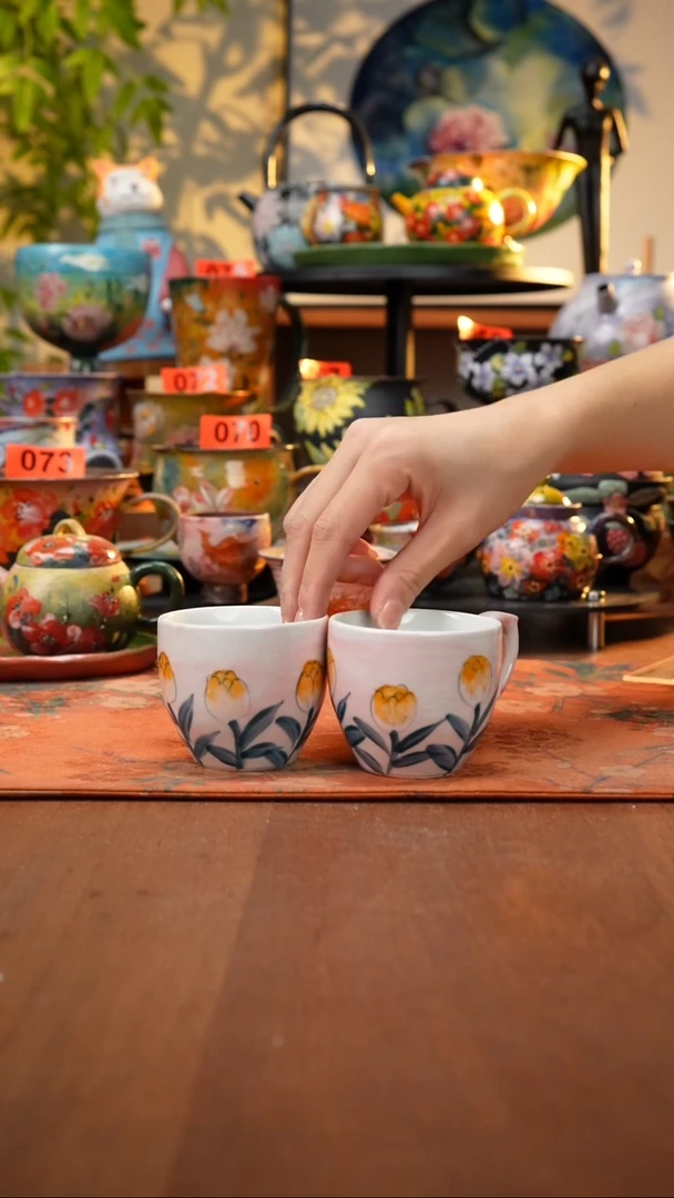 瓷片景德镇手工手绘378