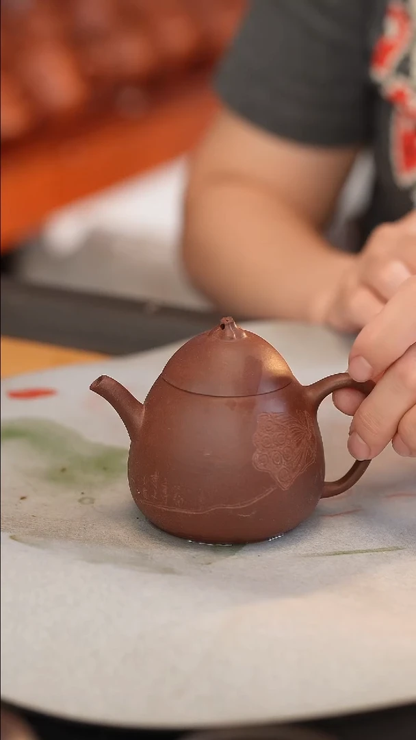 茶壶紫砂原矿手工制作瑕疵
