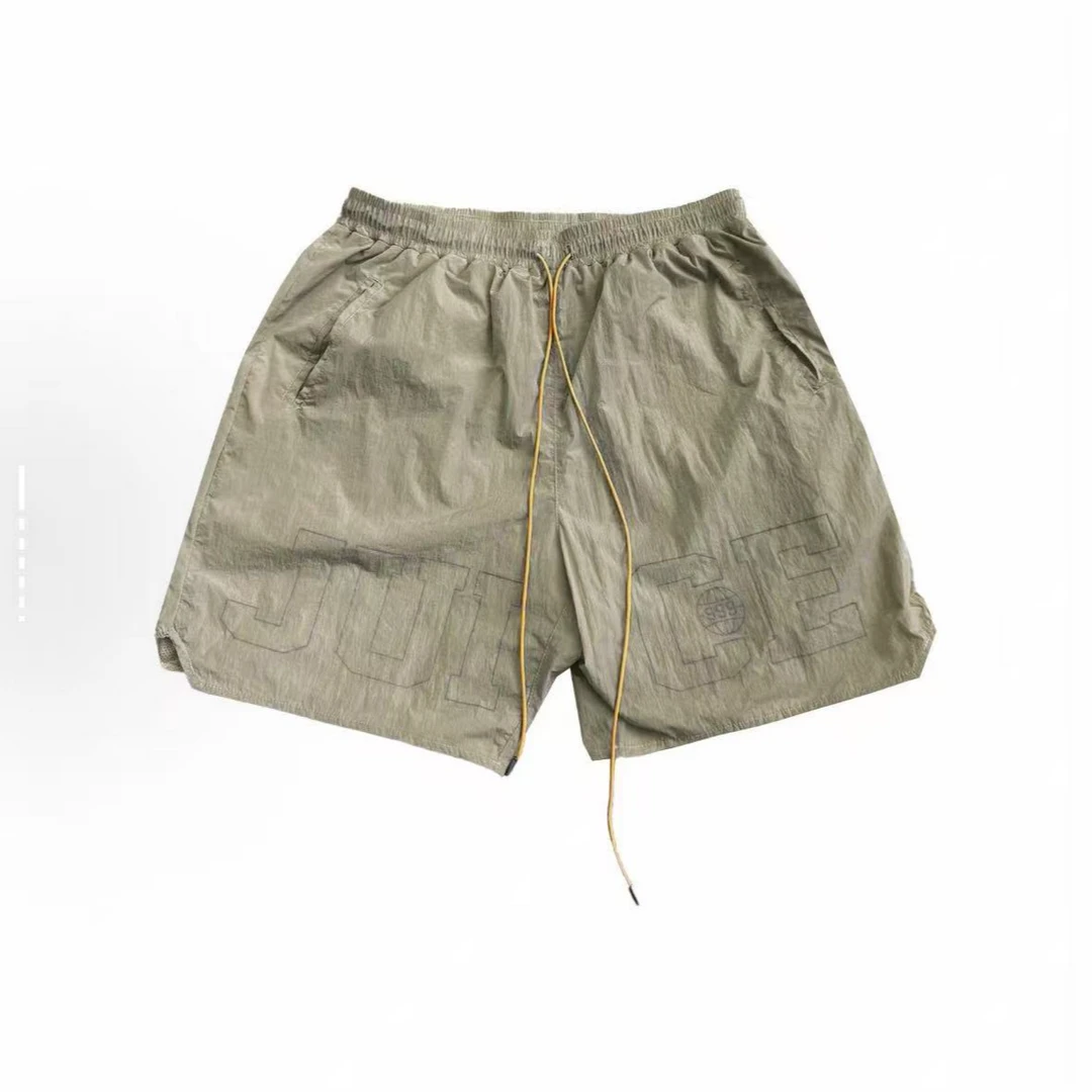 juice wrld 尼龙短裤 米灰色 2506050411