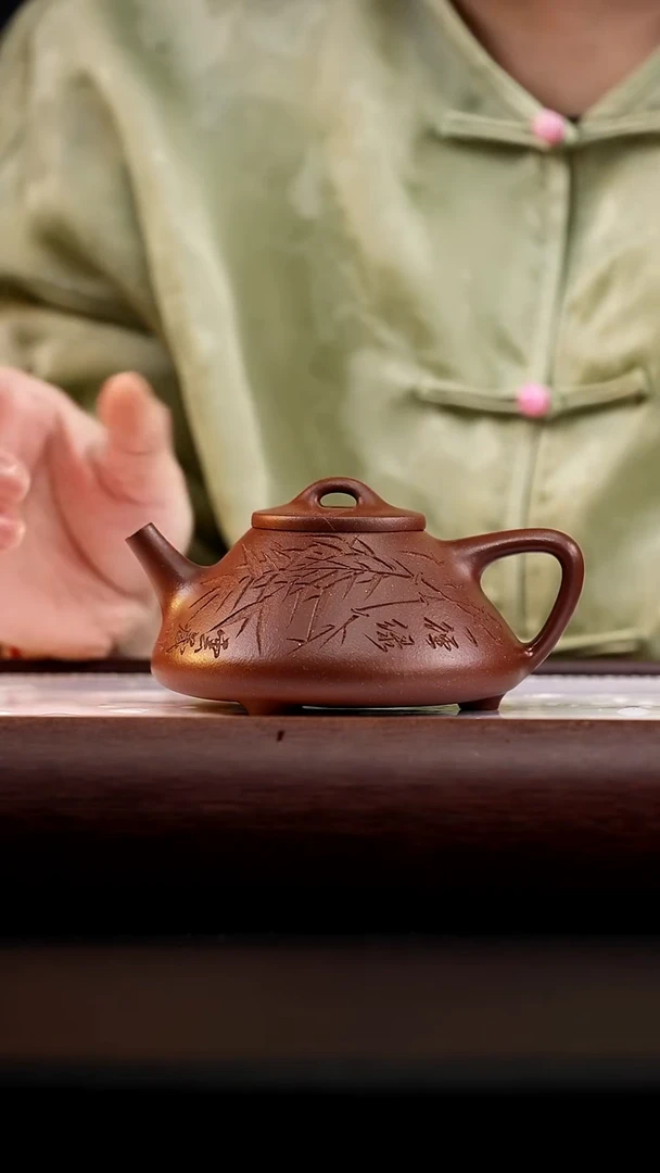 茶壶紫砂底槽清子冶石瓢