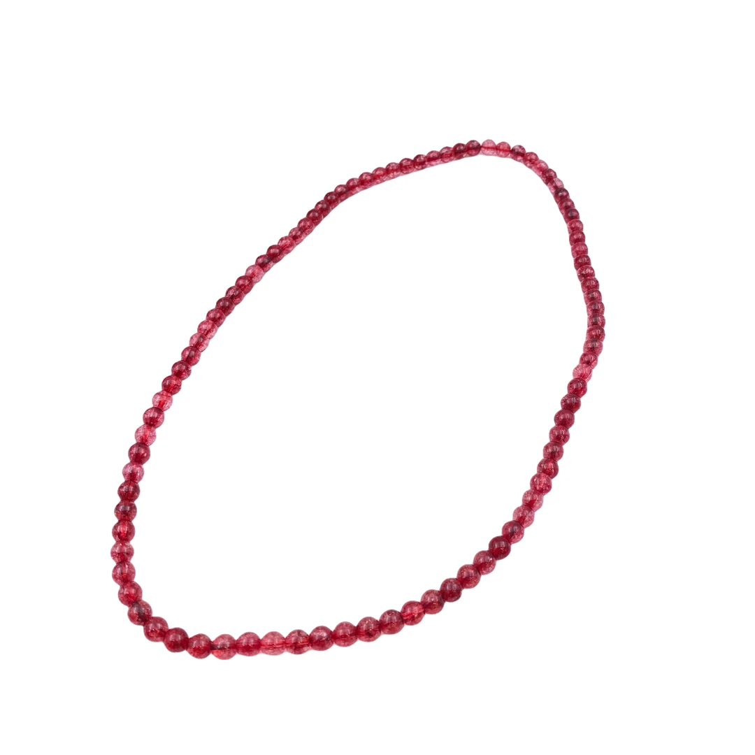 琉璃气质胭脂项链X842X