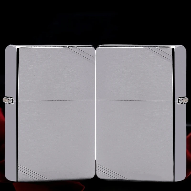 ZIPPO/之宝打火机1937【镀铬拉丝切角光板230】原装正品煤油机MBJ1