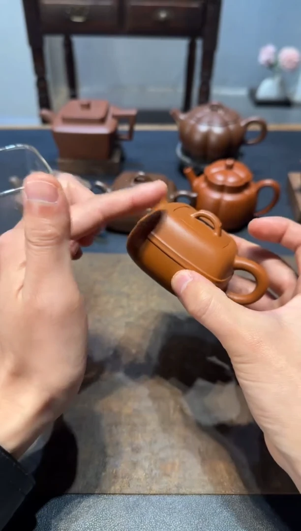 茶壶紫砂炙喜柿紫砂壶