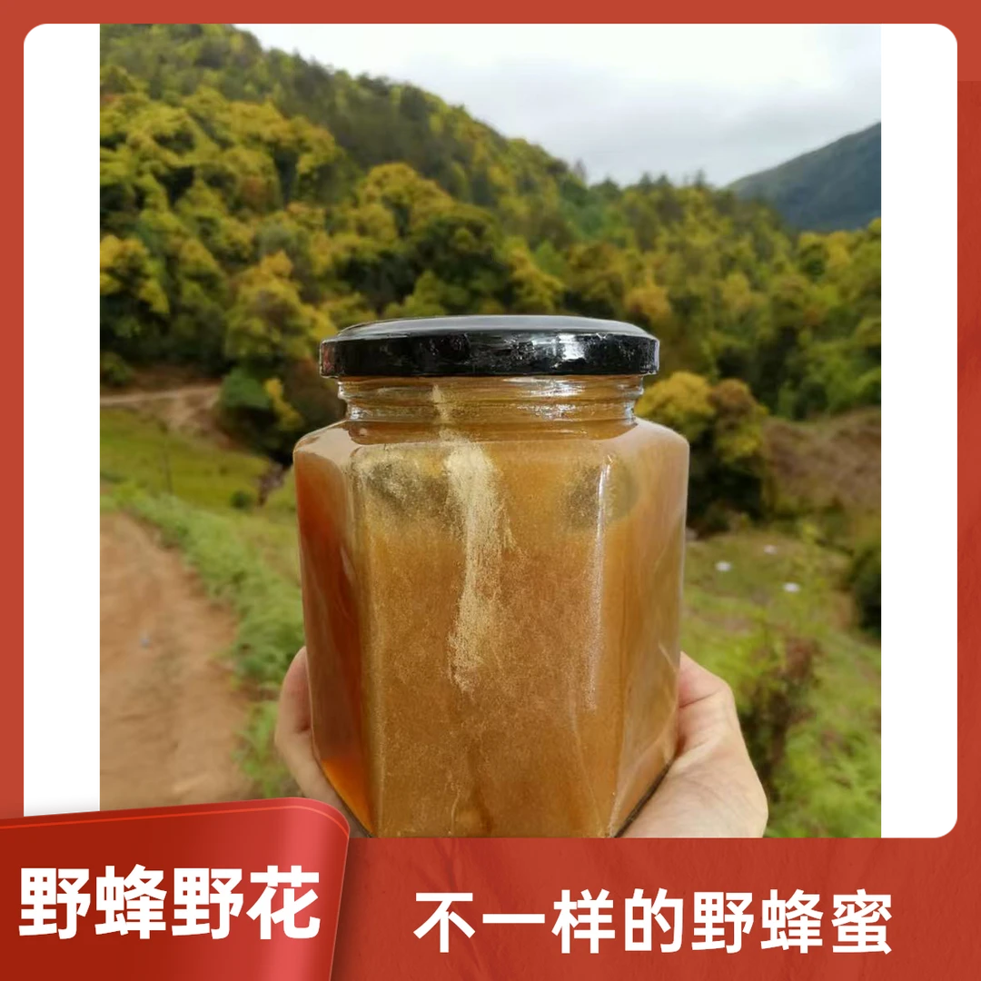 蜂蜜天然深山土蜂蜜百花蜜正宗农家蜂蜜野花自产蜂巢蜜真蜂蜜野生