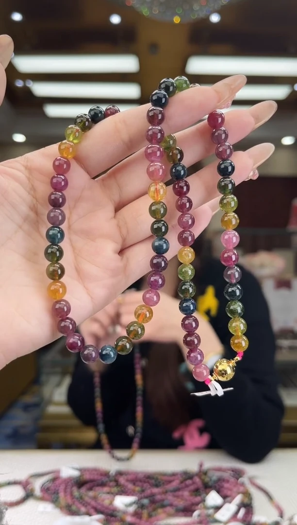 【闪购商品】碧玺/未镶嵌7mm+碧玺多圈多样性发货12